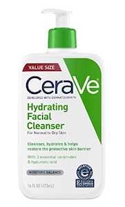 CeraVe Hydrating Facial Cleanser for dry to normal skin